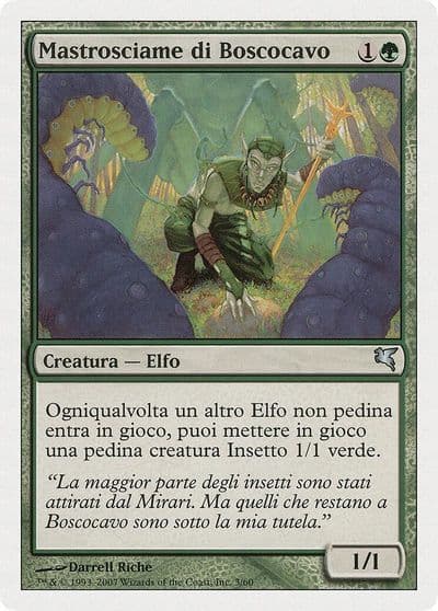 Wirewood Hivemaster Italian Mastrosciame di Boscocavo Magic Encyclopedia 2005 (Salvat/Hachette) Magic card