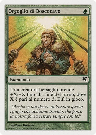 Wirewood Pride Italian Orgoglio di Boscocavo Magic Encyclopedia 2005 (Salvat/Hachette) Magic card