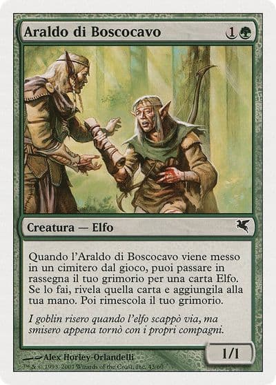 Wirewood Herald Italian Araldo di Boscocavo Magic Encyclopedia 2005 (Salvat/Hachette) Magic card