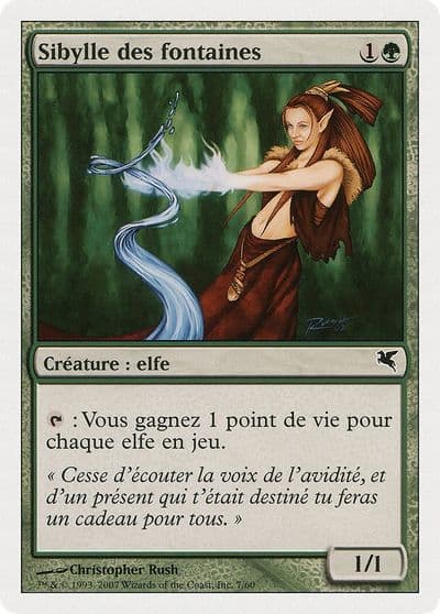 Wellwisher French Sibylle des fontaines Magic Encyclopedia 2005 (Salvat/Hachette) Magic card