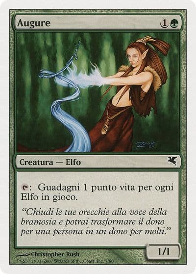 Wellwisher Italian Augure Magic Encyclopedia 2005 (Salvat/Hachette) Magic card