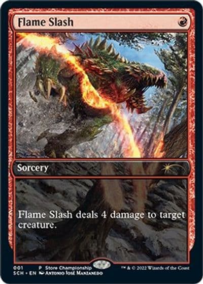 Flame Slash Game Day & Store Championship Promos Magic card