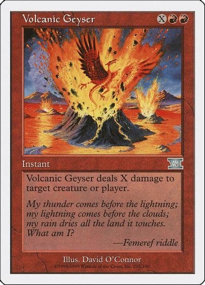 Volcanic Geyser Classic Sixth Edition Magic card