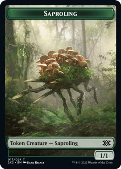 Saproling Angel Double Sided Token Double Masters 2022 Magic card