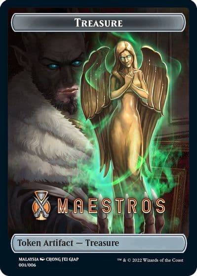 Treasure Token Maestros SEA Exclusive Streets of New Capenna Magic card