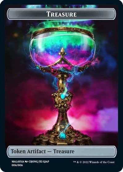 Treasure Token SEA Exclusive Streets of New Capenna Magic card