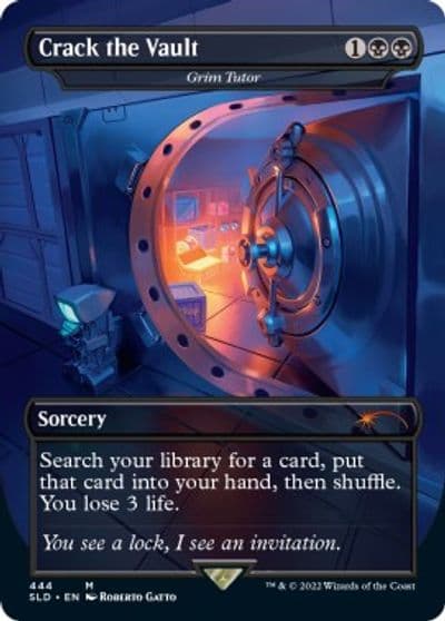 Crack the Vault Grim Tutor Secret Lair Drop Series Magic card