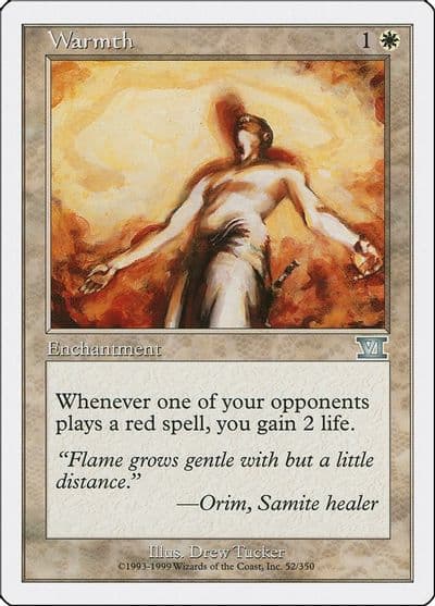 Warmth Classic Sixth Edition Magic card