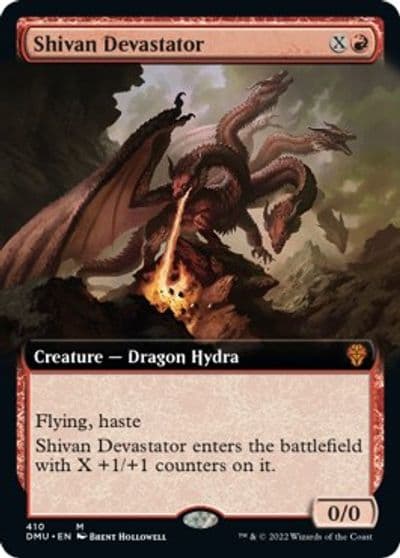 Shivan Devastator Extended Art Dominaria United Magic card
