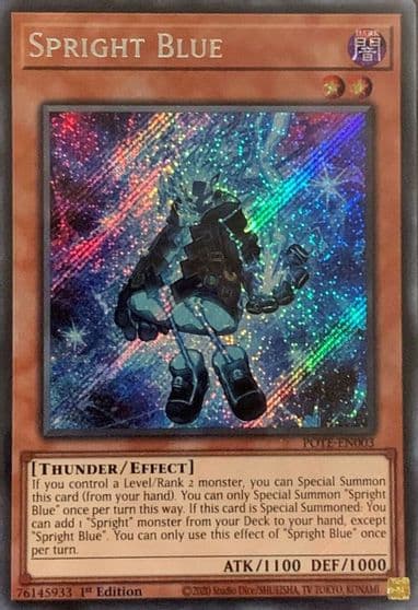 Spright Blue Power of the Elements Yu-Gi-Oh! card