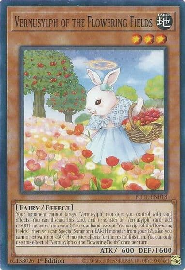 Vernusylph of the Flowering Fields Power of the Elements Yu-Gi-Oh! card