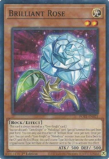 Brilliant Rose Power of the Elements Yu-Gi-Oh! card