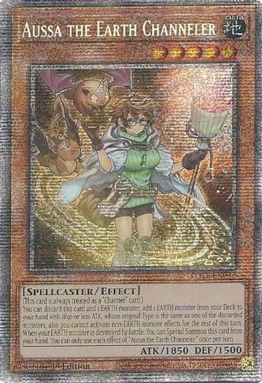 Aussa the Earth Channeler Starlight Rare Power of the Elements Yu-Gi-Oh! card