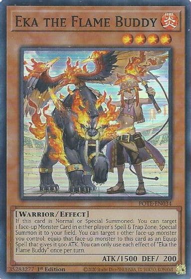 Eka the Flame Buddy Power of the Elements Yu-Gi-Oh! card