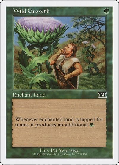 Wild Growth Classic Sixth Edition Magic card