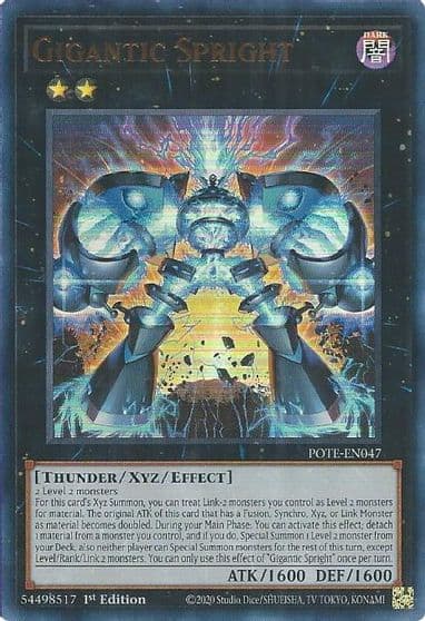 Gigantic Spright Power of the Elements Yu-Gi-Oh! card