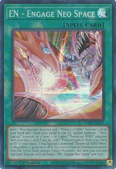 EN Engage Neo Space Power of the Elements Yu-Gi-Oh! card