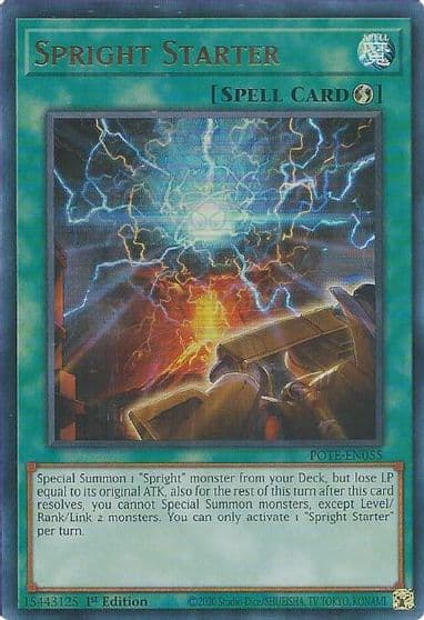 Spright Starter Power of the Elements Yu-Gi-Oh! card