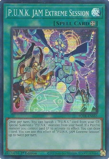 PUNK JAM Extreme Session Power of the Elements Yu-Gi-Oh! card