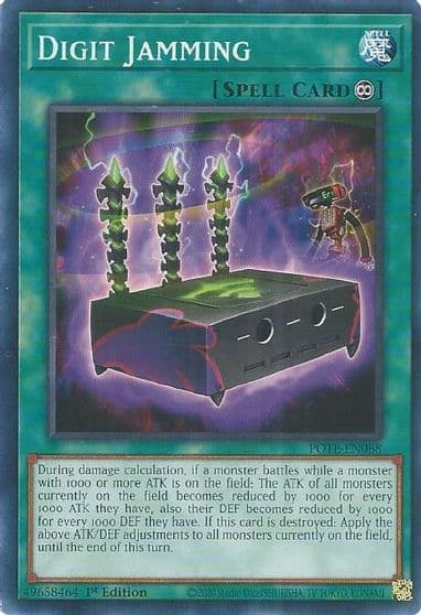 Digit Jamming Power of the Elements Yu-Gi-Oh! card