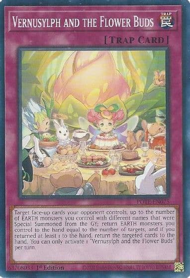 Vernusylph and the Flower Buds Power of the Elements Yu-Gi-Oh! card