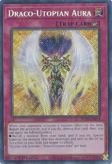 Draco Utopian Aura Power of the Elements Yu-Gi-Oh! card