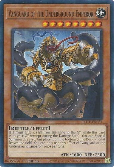 Vanguard of the Underground Emperor Power of the Elements Yu-Gi-Oh! card