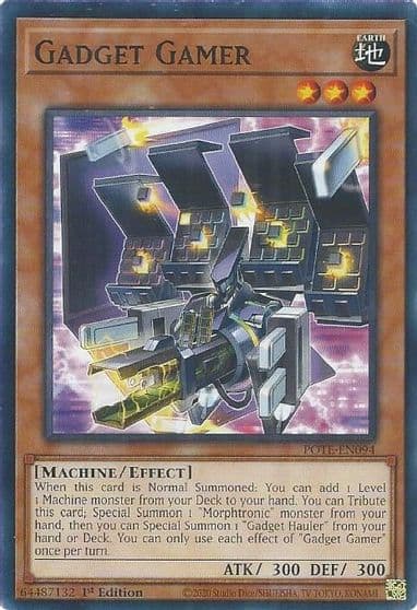 Gadget Gamer Power of the Elements Yu-Gi-Oh! card