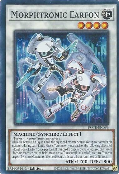 Morphtronic Earfon Power of the Elements Yu-Gi-Oh! card