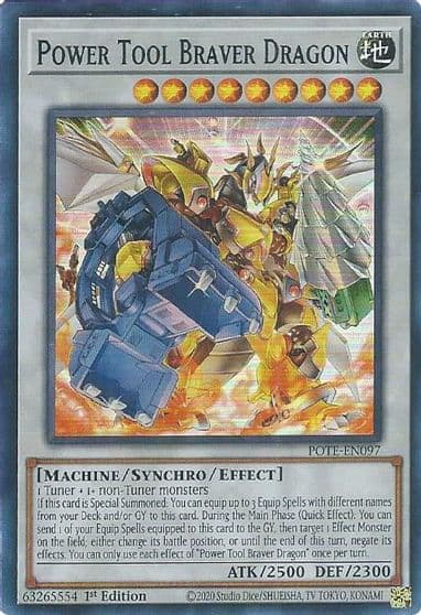 Power Tool Braver Dragon Power of the Elements Yu-Gi-Oh! card