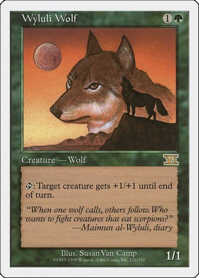Wyluli Wolf Classic Sixth Edition Magic card
