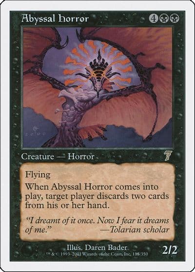 Abyssal Horror 7th Edition Magic card