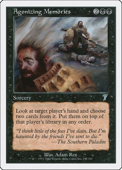 Agonizing Memories 7th Edition Magic card