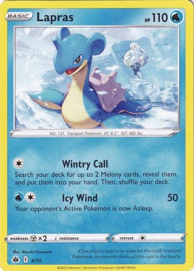 Lapras McDonald's Promos 2022 Pokemon card