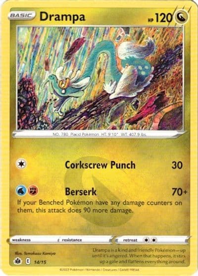 Drampa McDonald's Promos 2022 Pokemon card