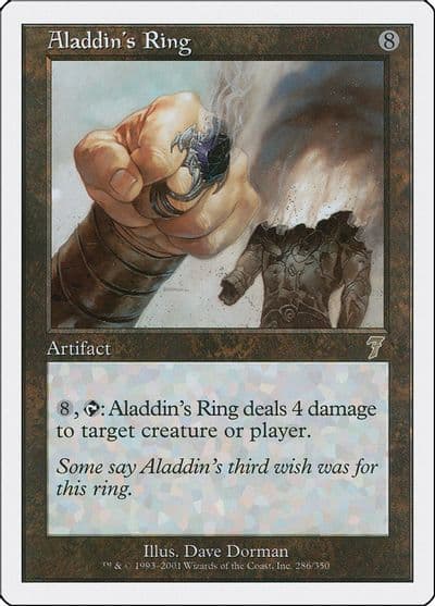 Aladdins Ring 7th Edition Magic card