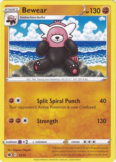 Bewear McDonald's Promos 2022 Pokemon card