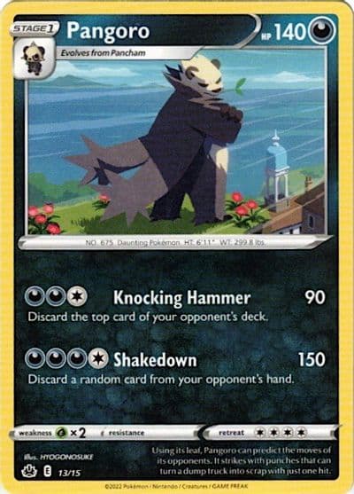 Pangoro McDonald's Promos 2022 Pokemon card