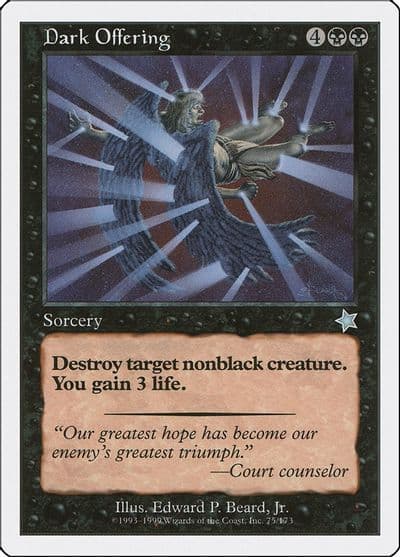 Dark Offering Starter 1999 Magic card