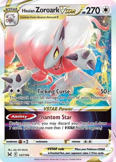 Hisuian Zoroark VSTAR SWSH11: Lost Origin Pokemon card