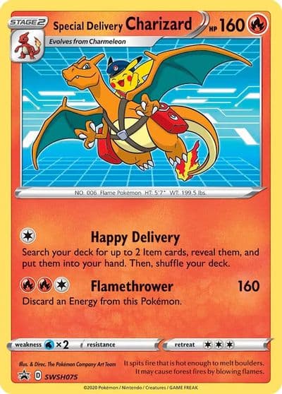 Special Delivery Charizard - SWSH075 SWSH: Sword & Shield Promo Cards Pokemon card