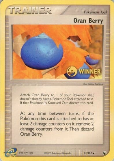 Oran Berry [Winner] League & Championship Cards Pokemon card