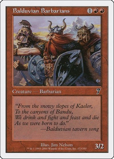 Balduvian Barbarians 7th Edition Magic card