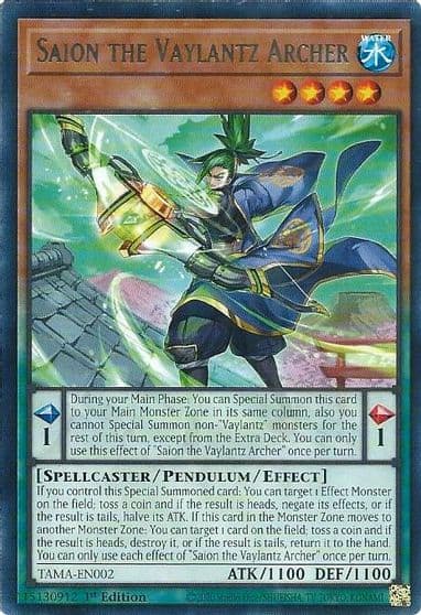 Saion the Vaylantz Archer Tactical Masters Yu-Gi-Oh! card