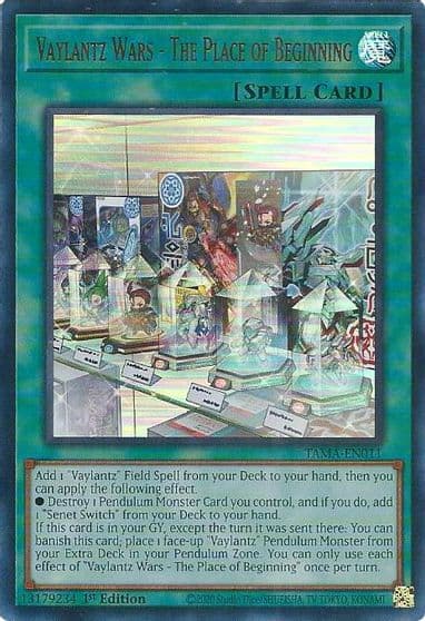 Vaylantz Wars The Place of Beginning Tactical Masters Yu-Gi-Oh! card