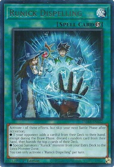 Runick Dispelling Tactical Masters Yu-Gi-Oh! card