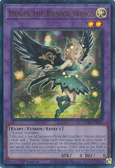 Hugin the Runick Wings Tactical Masters Yu-Gi-Oh! card