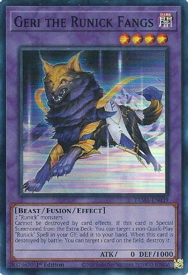 Geri the Runick Fangs Tactical Masters Yu-Gi-Oh! card