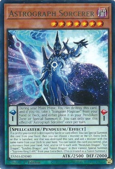 Astrograph Sorcerer Tactical Masters Yu-Gi-Oh! card