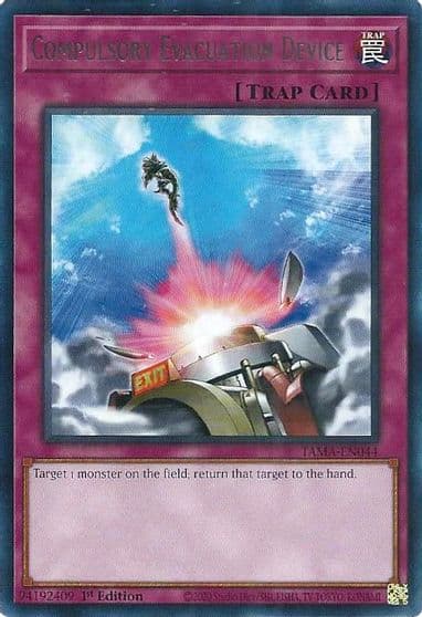 Compulsory Evacuation Device Tactical Masters Yu-Gi-Oh! card